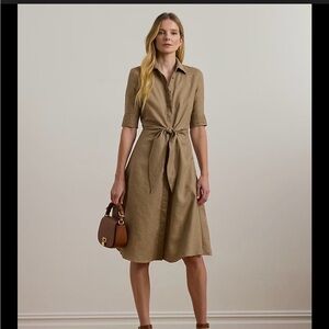 Ralph Lauren Classic Brown Midi Dress
